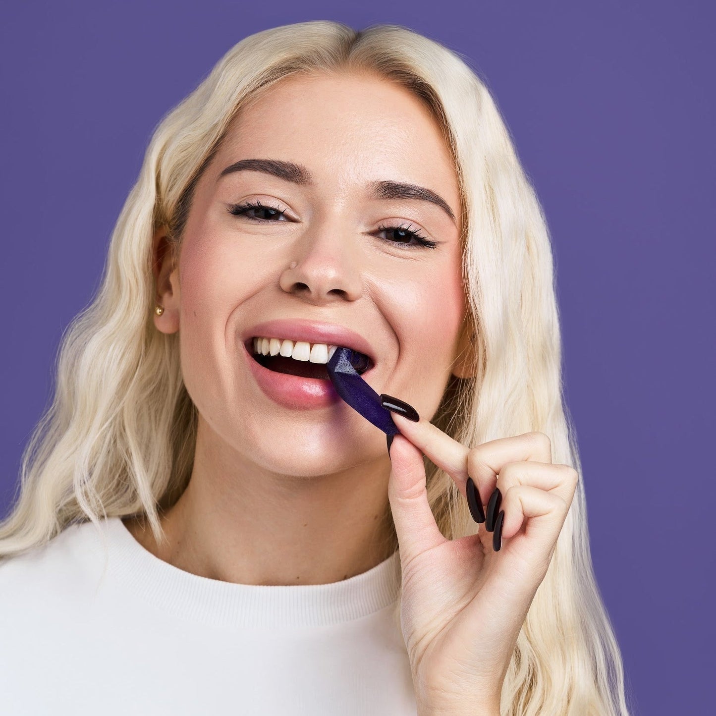 YURIGA Purple Whitening Strips – Whiter Teeth in 30 Minutes, Zero Sensitivity